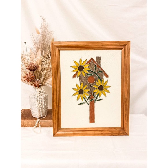 Vintage Sunflower Sand Art - Picture 1 of 5